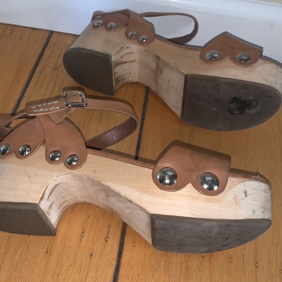 Prada Wooden Heel Platform Sandal - Picture 3 of 3
